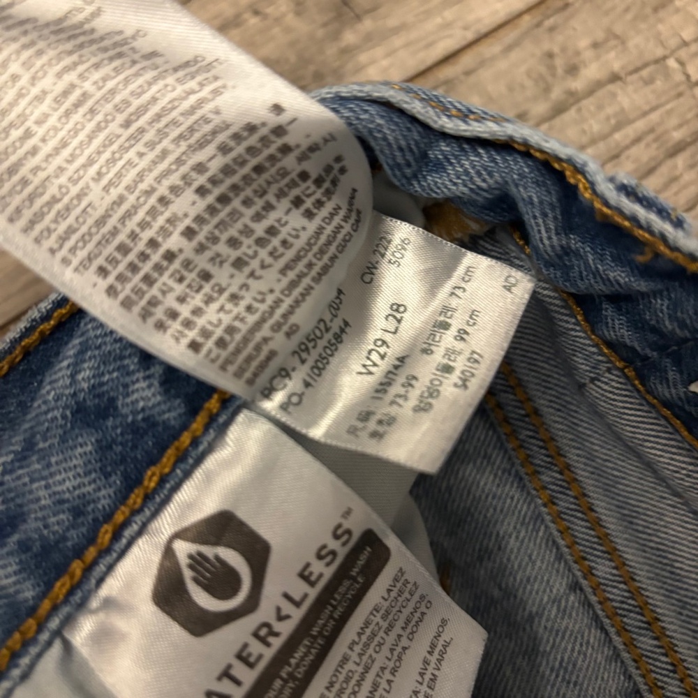 Women's Distressed Levi's Premium 501 Skinny Jeans Size W29 - Picture 6 of 9